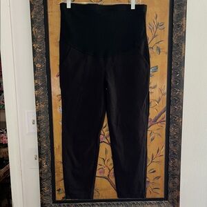 From belly to Baby Alina Mae black maternity pants S